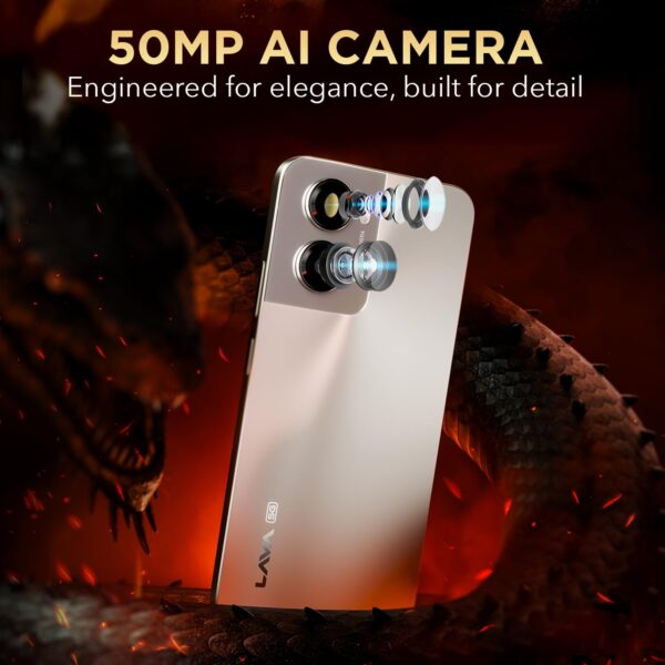 Lava Blaze Dragon (Golden Mist, 4+4*GB RAM, 128 GB)|Snapdragon 4Gen2 (450K+ Antutu)| 120Hz Refresh Rate | UFS 3.1 Storage | 50MP AI Camera| Premium Glossy Back | 5000mAh Battery| 18W Fast Charging - Image 11