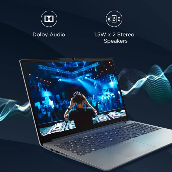 Lenovo Ideapad 1 N4500 15.6 Inch (39.6Cm) HD Laptop (8GB RAM/512GB SSD/Windows 11/Intel/3 Month Game Pass/Grey/1.55Kg), 82LX00F7IN - Image 3