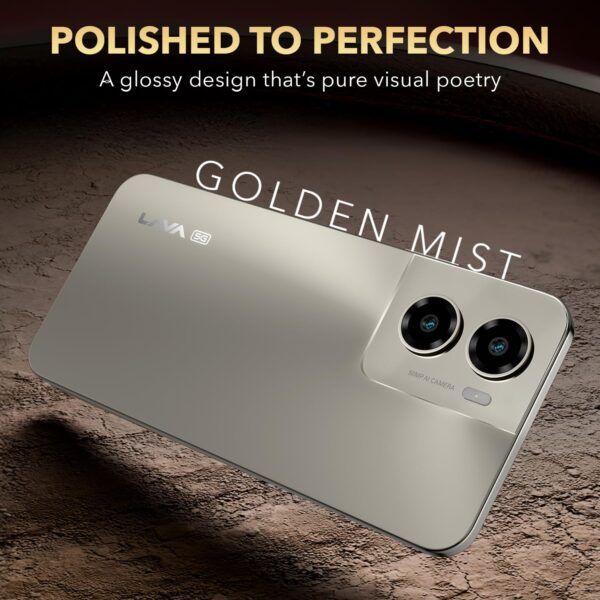 Lava Blaze Dragon (Golden Mist, 4+4*GB RAM, 128 GB)|Snapdragon 4Gen2 (450K+ Antutu)| 120Hz Refresh Rate | UFS 3.1 Storage | 50MP AI Camera| Premium Glossy Back | 5000mAh Battery| 18W Fast Charging - Image 6