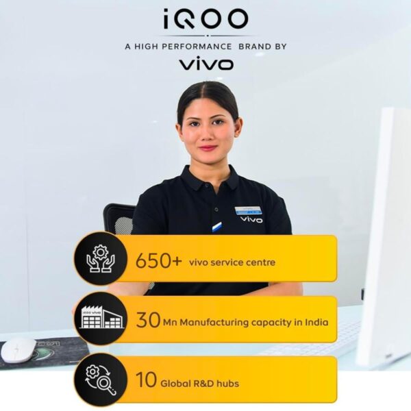 iQOO Neo 10 (Titanium Chrome, 8GB RAM, 256GB Storage) | Snapdragon 8s Gen 4 Processor & SuperComputing Chip Q1 | 7000 mAh Battery | Segment’s Highest 144 FPS Gaming Smartphone - Image 7