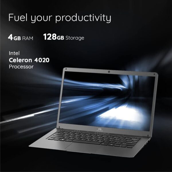 Walker Best Student &Office Work Laptop|Thin & Light|14.1" 1920 * 1080 Resolution FHD IPS Display |4GB RAM,128GB SSD|Celeron Processor N4020 (Gemini Lake)| Windows 11 Home | Silver - Image 8