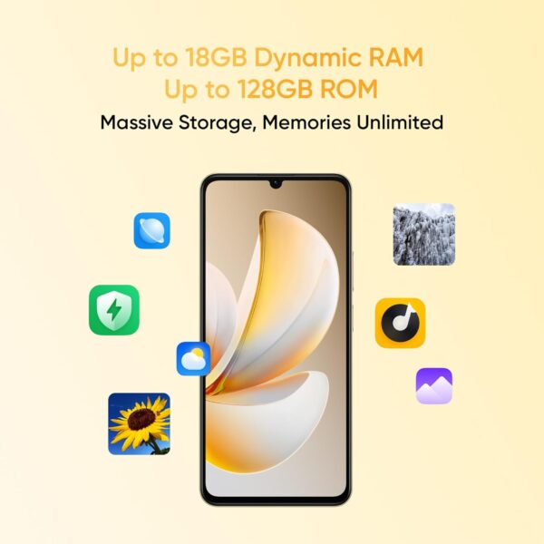 realme NARZO 80 Lite 4G (Obsidian Black, 4GB+64GB) | 6300mAh Segment's Biggest Battery | 7.94mm Slim Design | 300% Ultra Volume | Pulse Light: 9 Colors, 5 Glow Modes | Ai Assist - Image 8