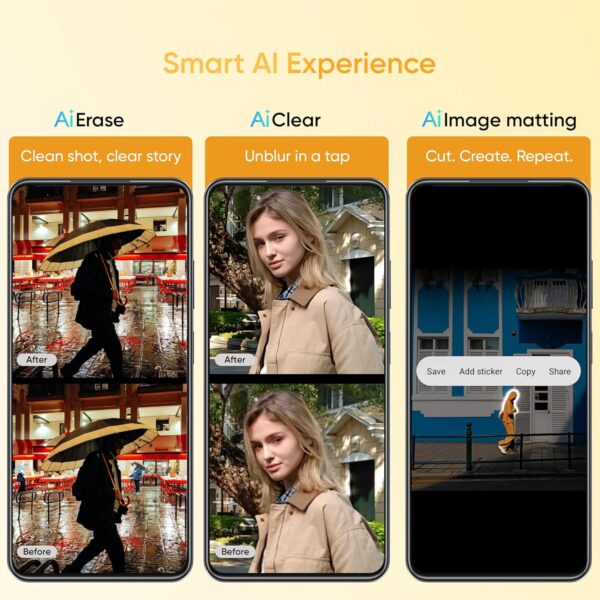 realme NARZO 80 Lite 4G (Obsidian Black, 4GB+64GB) | 6300mAh Segment's Biggest Battery | 7.94mm Slim Design | 300% Ultra Volume | Pulse Light: 9 Colors, 5 Glow Modes | Ai Assist - Image 9